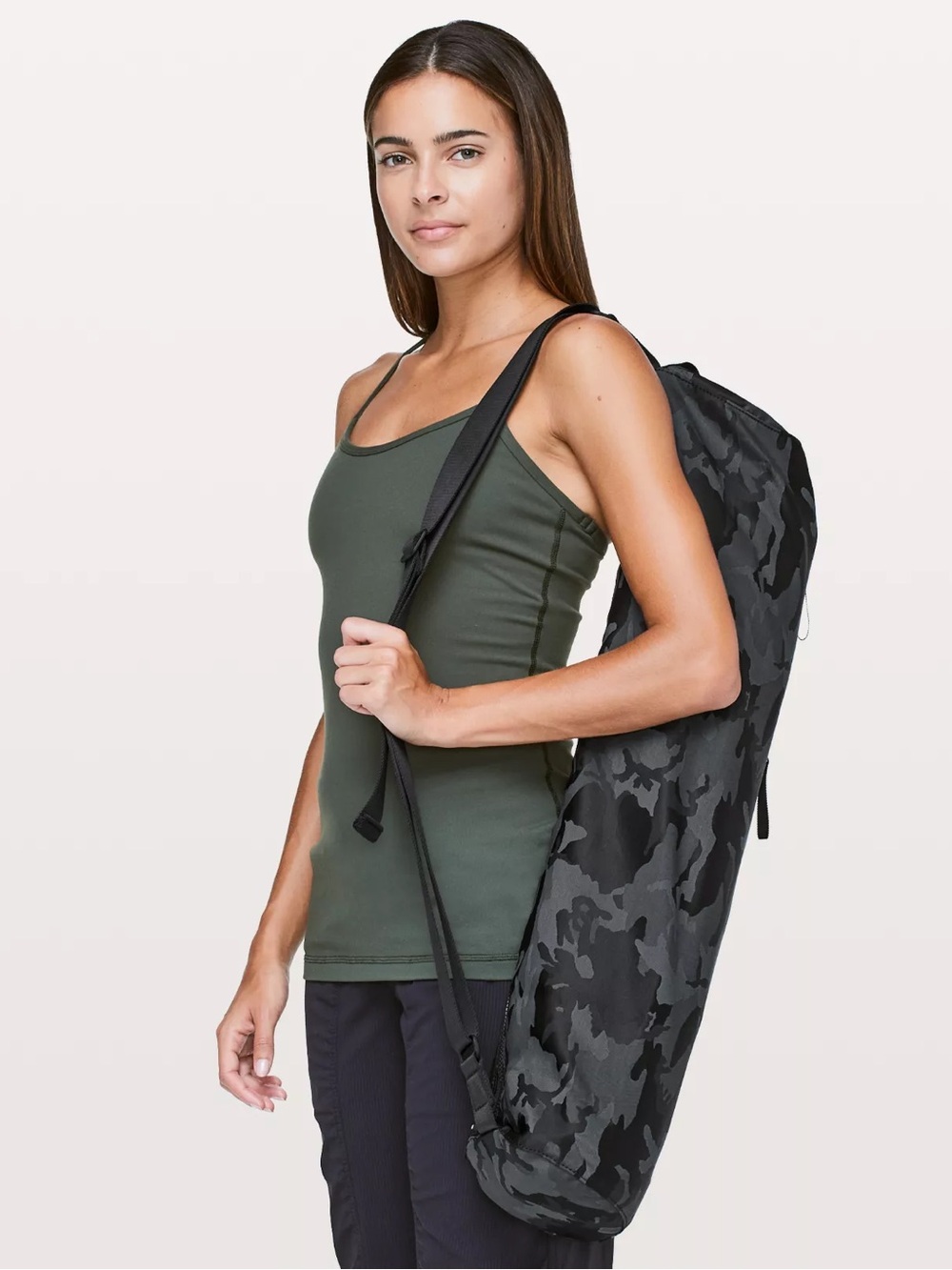 lululemon athletica Black Camouflage yoga Mat Carrier